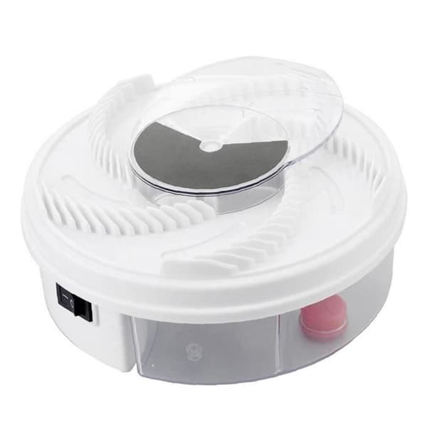 Pretty Automatic Catcher USB Avtagbar elektrisk insektsfälla Rund Tvättbar fälla Vit