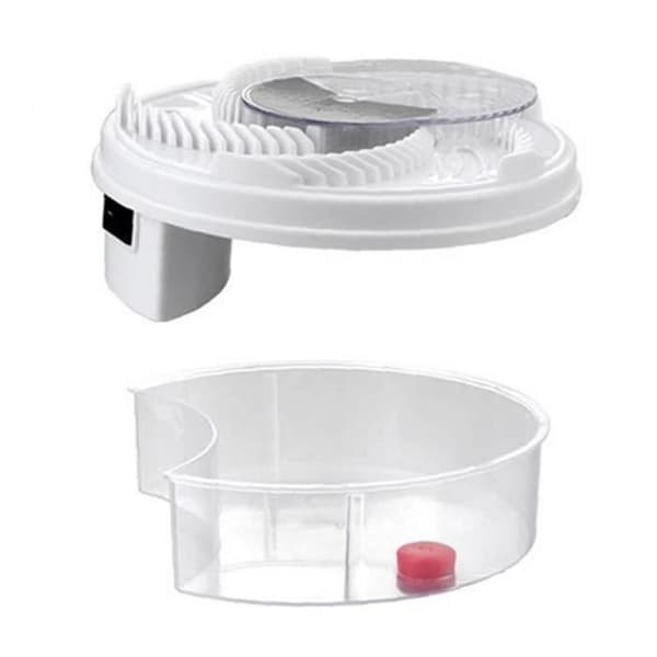 LOVELY Flugfälla, USB Automatisk flugfångare Rund Löstagbar elektrisk insektsfälla Vabelfälla Vit