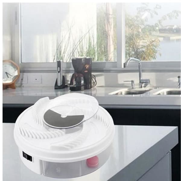 Pretty Automatic Catcher USB Avtagbar elektrisk insektsfälla Rund Tvättbar fälla Vit