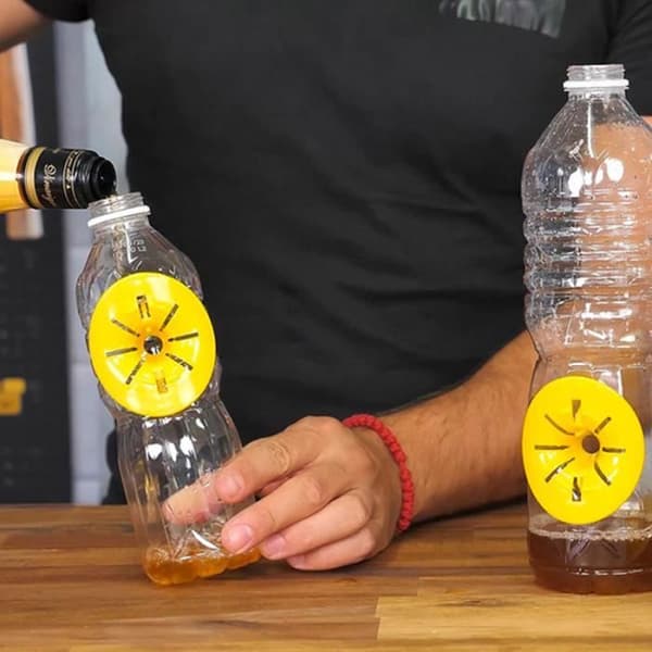 SHOP-STORY - GETINGFÄLLA: Paket med 6 DIY ekologisk geting, bålgeting, flugor och flygande insektsfällor för plastflaskor