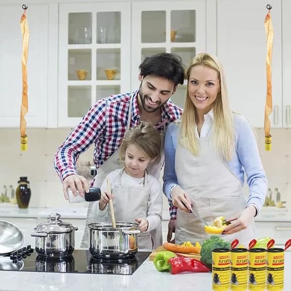 Forhome Flugfälla, Tejp Flugfälla, 32 st Sticky Flugor, Pappersflugdödare, Sticky Flugfälla-N171