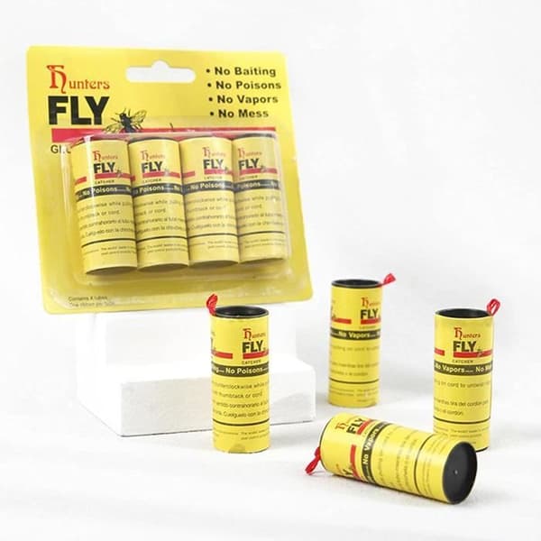 Pappersflugfångare, 20 rullar flugpappersrullar, klibbigt papper, flugpappersremsor, myggfångartejp