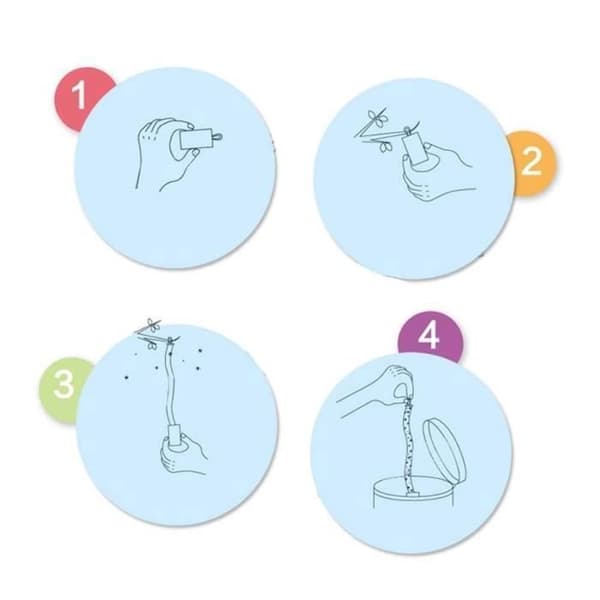 Baiou® 4 attraktiva flugband Rullar flugfångare fångar flygande flugor, myggor och insekter