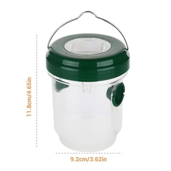 Set med 2 utomhussolgetingfällor med UV-led-ljus för att ta bort flugor, insekter, horn, bin
