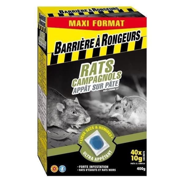 Raticide - GNAGARBARRIER - Maxi format 400g
