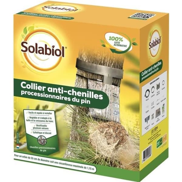 SOLABIOL SOCOPRO Fälla för processionslarver av tall | Komplett kit med justerbar krage, diameter 55 cm