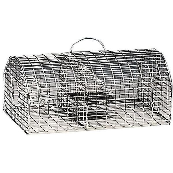 Råttfälla - 1/2 rund - Galvaniserad - 40 x 23 x 18 cm