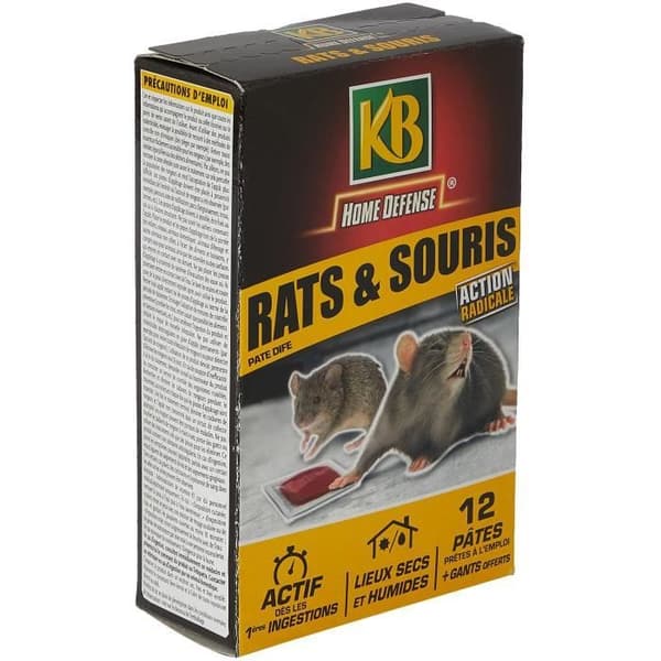 Anti-rått- och muspasta - KB HEMSKYDD - RSOUPAT - Radikal action - Torra och fuktiga platser