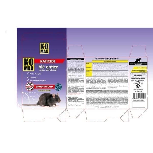 KOMAX Super Rat Killer - Helvete - 140g