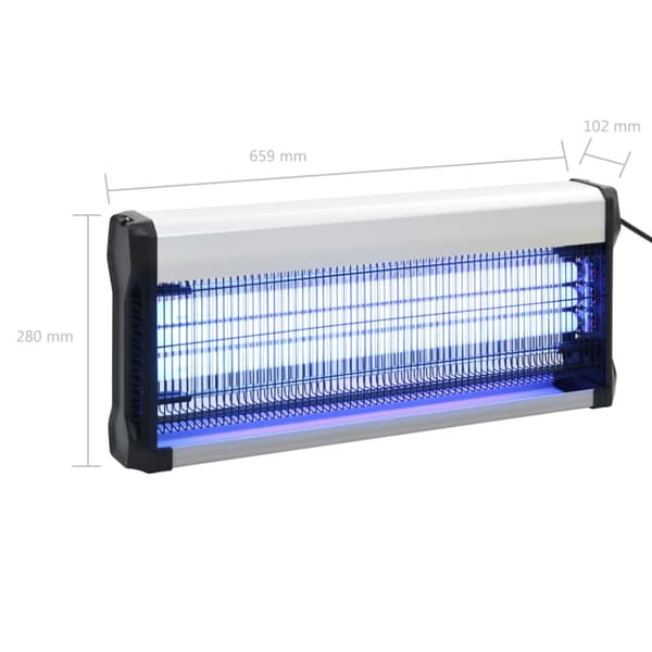 Insektsdödare svart aluminium ABS 60 W
