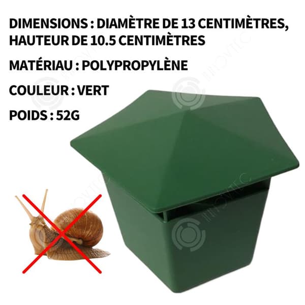 INN Snigelfälla 13x10,5cm Plast Snigelfångare Öl Snigelfälla för att fånga sniglar och sniglar för trädgård