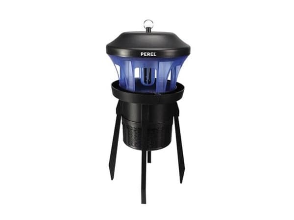 Perel UV Bug Killer med fläkt för utomhusbruk, 250 Sq.ft täckning, IPX4 vattentålig, kostnadseffektiv LED-teknik