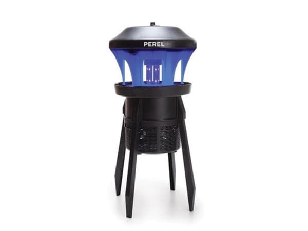 Perel UV Bug Killer med fläkt för utomhusbruk, 250 Sq.ft täckning, IPX4 vattentålig, kostnadseffektiv LED-teknik