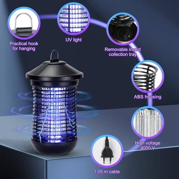 18W Vattentät UV LED Bug Killer Elektrisk insektsdödare Fluga Elektrisk insektslampa