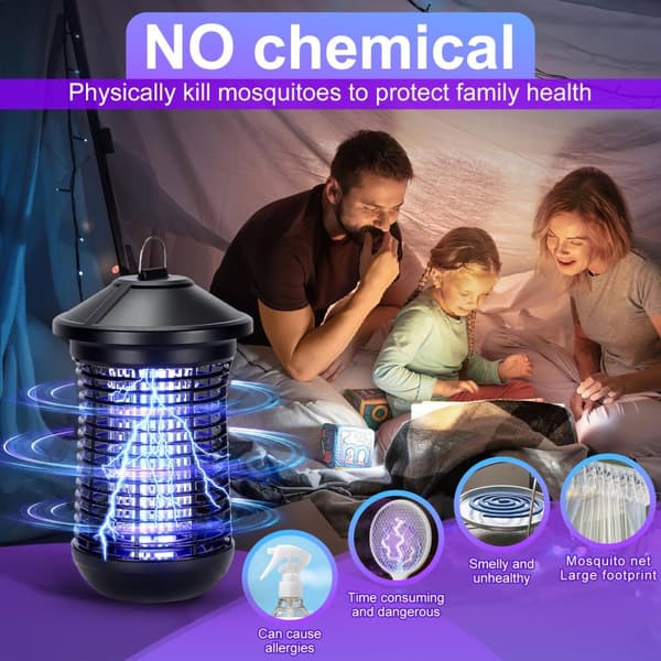 18W Vattentät UV LED Bug Killer Elektrisk insektsdödare Fluga Elektrisk insektslampa