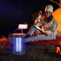 Miniatyrbild 7 av 9: Sol utomhus myggavvisande lampa uppladdningsbar USB 3 i 1 LED-lyktor bärbar solcellslampa vattentät IPX4 campingfackla