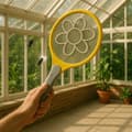 Miniatyrbild 5 av 6: Elektrisk Myggracket med Batteri XL-format 48 cm Högspänningsgaller för Insekter
