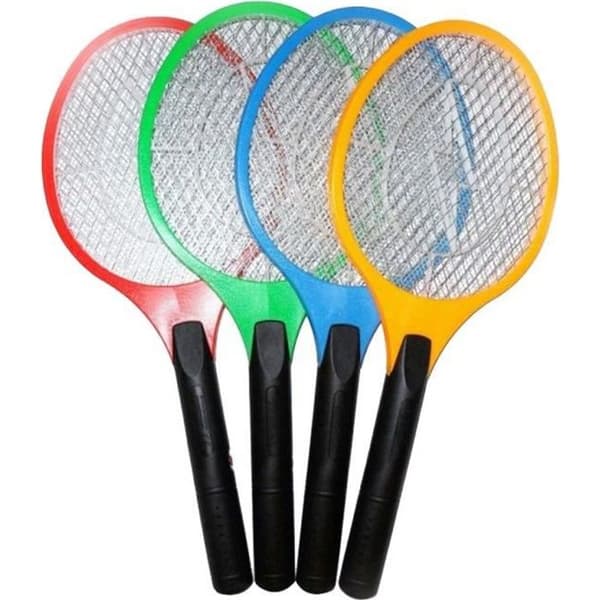 1 ENHET-Elektrisk flugdödarracket Anti Insect LED Myggracket Elektrisk flugsmällare Batteridriven
