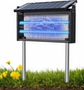 Pikkukuva 1 / 8: OBOSOE Outdoor Mosquito Killer - Aurinkoenergialla toimiva hyönteisloukku 4500V parvekkeelle, retkeilyyn ja puutarhaan