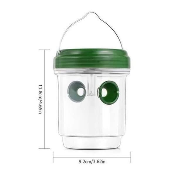 Set med 2 mygg- och getingfällor; insektsfångare för hornet - solenergi med LED-ljus