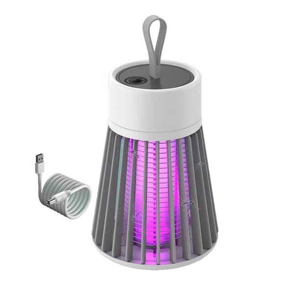 OBOSOE Electric Mosquito Killer – Kannettava sisä-/ulkohyönteisloukku ja hyttysloukku Harmaa