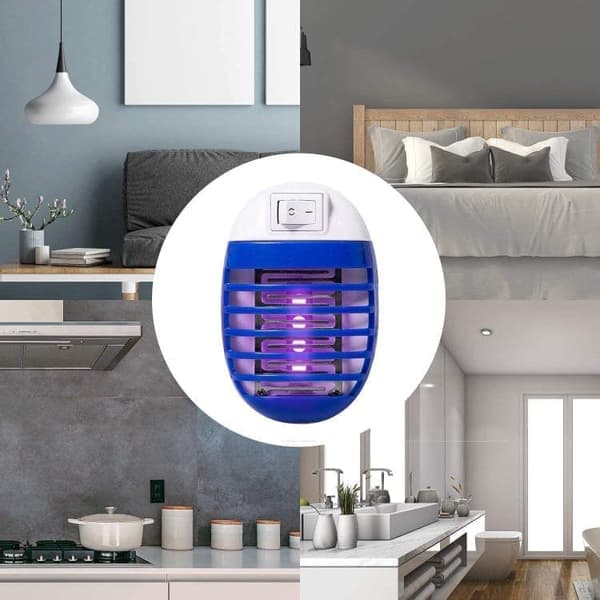 OBOSOE Elektrisk Insektsdödare 2-pack – Inomhus & Utomhus Myggfångare, Flugdödare med Stickkontakt