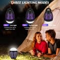 Pikkukuva 5 / 8: OBOSOE hyttysten tappaja ulkona 5W – hyttyslamppu LED- ja IP66-suojauksella, tehokas hyönteisiä vastaan