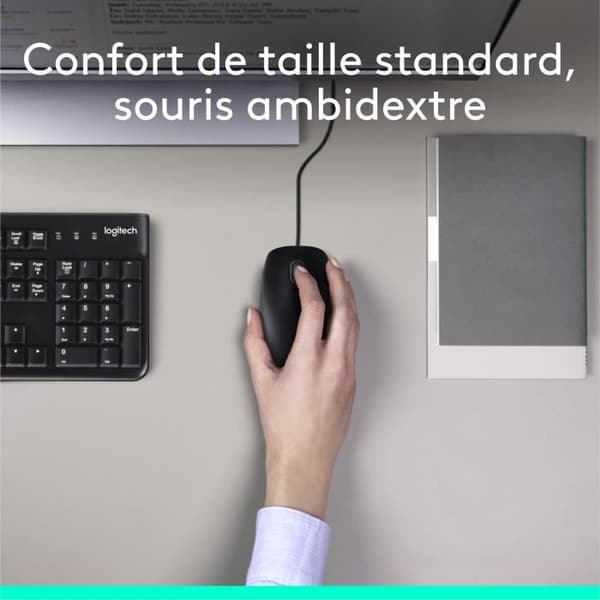LOGITECH Kabeltangent mus-paket - MK120