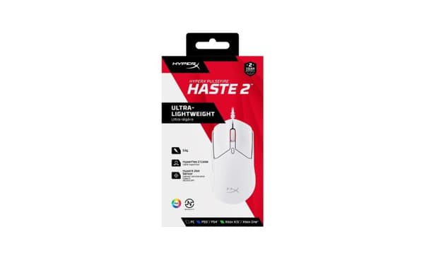 Datorpele HyperX Pulsefire Haste 2 White