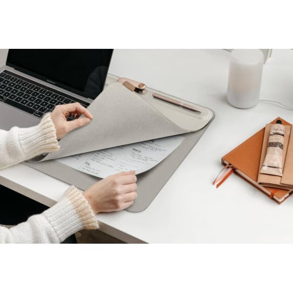 Orbitkey Desk Mat Large - musunderlag, hvid