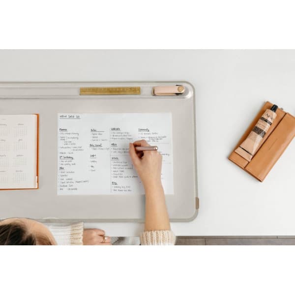 Orbitkey Desk Mat Large - musunderlag, hvid
