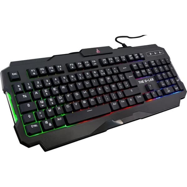 4 in 1 Gaming Combo - Bakgrundsbelyst tangentbord / Bakgrundsbelyst mus / Headset + Musmatta - THE G-LAB - COMBO-ACTINIUM/FR