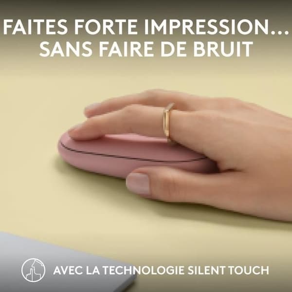 LOGITECH - Langaton hiiri - Pebble Mouse 2 M350s - Pinkki - (910-007014)
