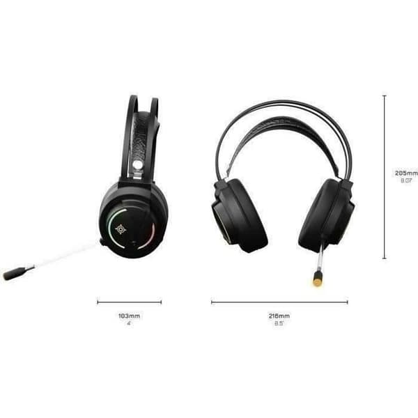 4 i 1 RGB-spelpaket - MOBILITET - Aquila - Tangentbord + Headset + Mus + Matta