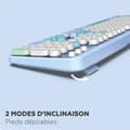 Miniatyrbild 6 av 6: Trådlöst tangentbord + mus combo - MOBILITY LAB - Pure Color - Blå - Ergonomisk design - Diskret skrivning