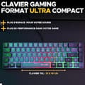 Miniatyrbillede 2 af 6: 2 i 1 Gamer Pack - THE G-LAB - COMBO HYDRO - Kabelansluten mus - Kabelanslutet tangentbord - Grå/svart - RGB