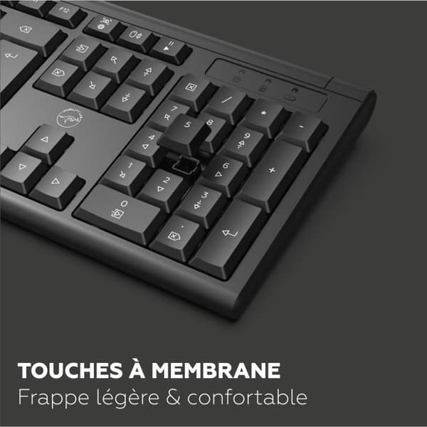 Tangentbord och musset - MOBILITY LAB - Alpha - Ergonomisk - Trådlös - Integrerat numeriskt tangentbord