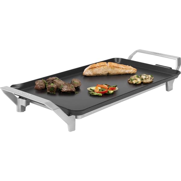 Princess Table Chef Premium XL Teppan Yaki Bordsgrill Elektrisk med manuell temperaturinställning Silver (matt), Svart