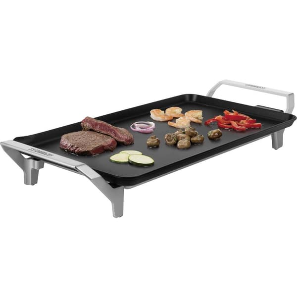Princess Table Chef Premium XL Teppan Yaki Bordsgrill Elektrisk med manuell temperaturinställning Silver (matt), Svart