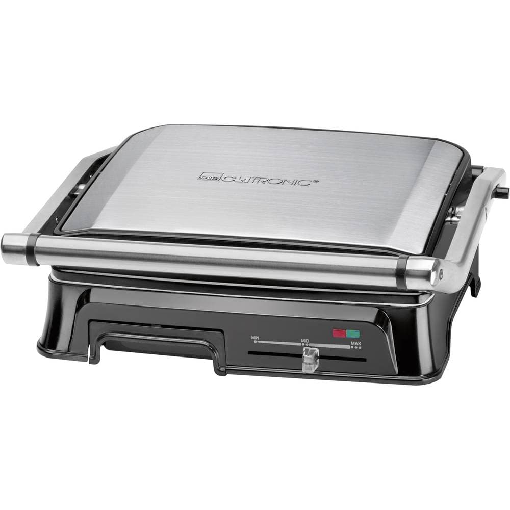 Clatronic KG3571 Elektrisk Klämgrill Rostfritt stål, Svart