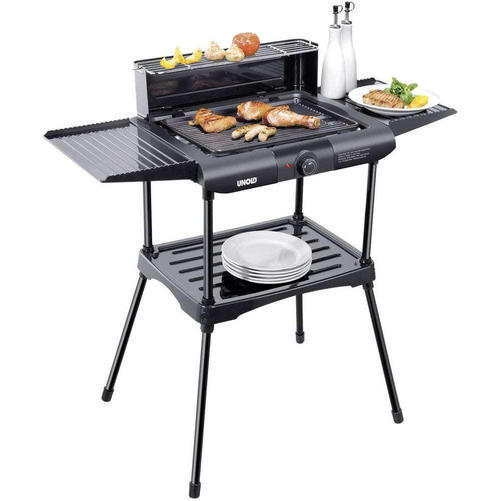 Unold Vario 58565 Elektrisk Grill med manuell temperaturinställning Svart