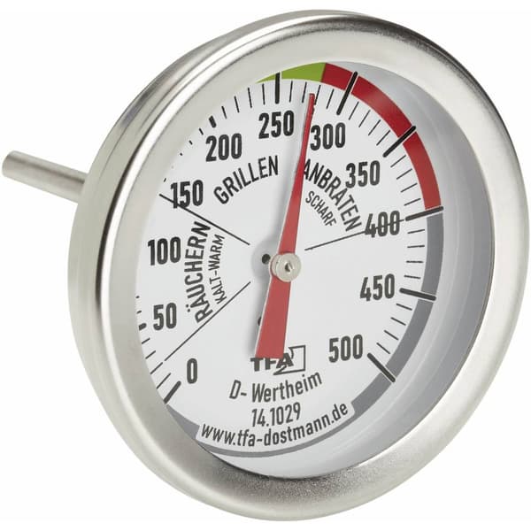 TFA Dostmann BBQ Grill Smoker Grilltermometer Rostfritt stål
