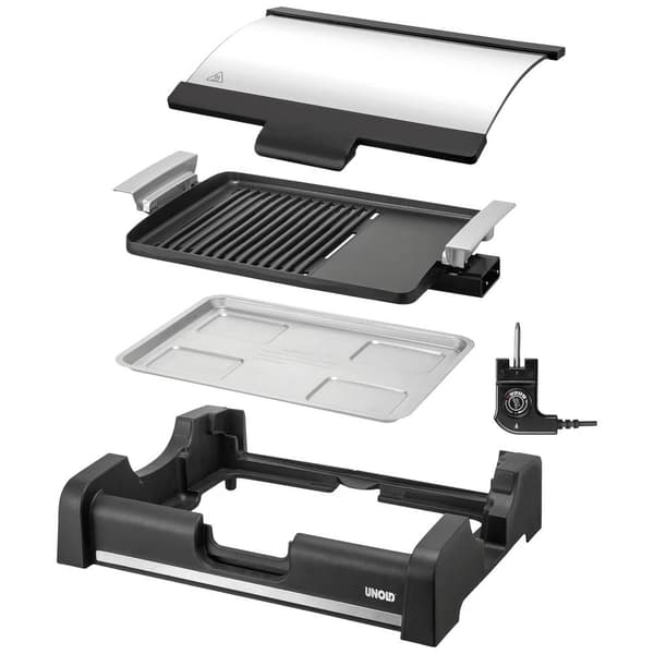 Unold Barbecue Bordsgrill Elektrisk Kontrolljus Svart
