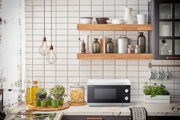 Sharp Home Appliances YC-MS01E-S mikrobølgeovn Bordplade Solo mikrobølgeovn 20 L 800 W