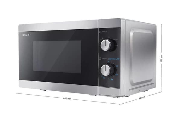 Sharp Home Appliances YC-MS01E-S mikrobølgeovn Bordplade Solo mikrobølgeovn 20 L 800 W