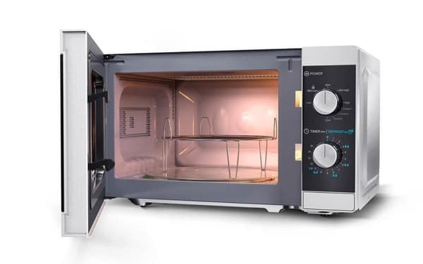 Sharp Hushållsapparater YC-MG01E-S mikrovågsugn Bänkskiva Kombinationsmikrovågsugn 20 L 800 W Svart, Grå