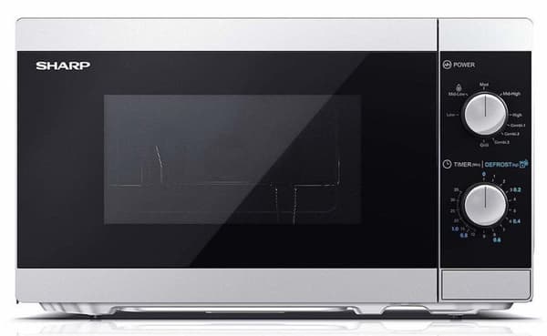 Sharp Hushållsapparater YC-MG01E-S mikrovågsugn Bänkskiva Kombinationsmikrovågsugn 20 L 800 W Svart, Grå