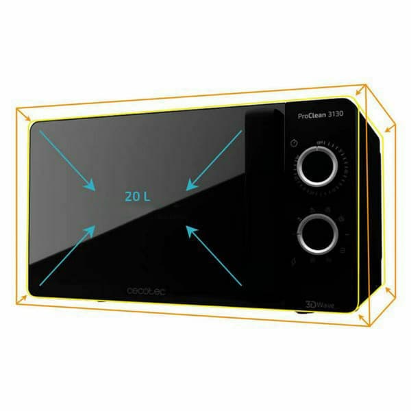 Mikrovågsugn med Grill Cecotec ProClean 3130 20 L 700W Svart 1150 W 20 L