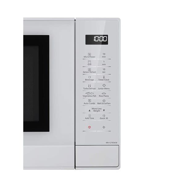 Panasonic NN-GT45KWSUG Fyr Micro-Ondes Grill 31L 1000W Inverter 24 Program för Avfrostning LED Vit