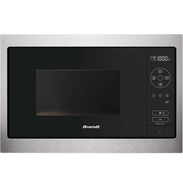 BRANDT BMS7120X enkelfunktions mikrovågsugn - Inbyggd - 26 L - 900 W - Grå